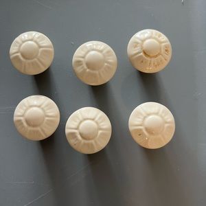 Amerock BP1320-A Almond 1 3/8" Ceramic Cabinet Knob Pull